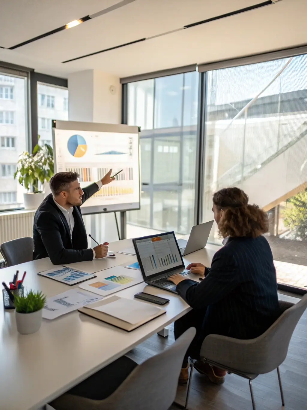 A real estate team leader receiving coaching on effective team management and leadership strategies, with a focus on improving team performance.